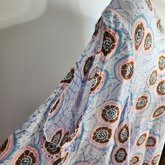 Melissa McCarthy Seven7 Womens Blouse Size 1X Cold Shoulder Flutter Tassel Trim - Picture 6 of 11